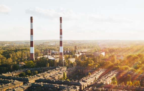Factory site in coal region as a typical landscape image, picture: Alina Pogoda